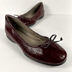 Ecco flats patent leather women  size 38